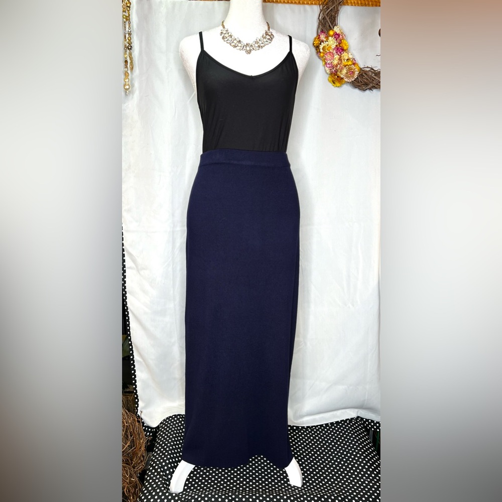 NWT Gretchen Scott Navy Sailor Skirt Size Lg - Picture 2 of 9